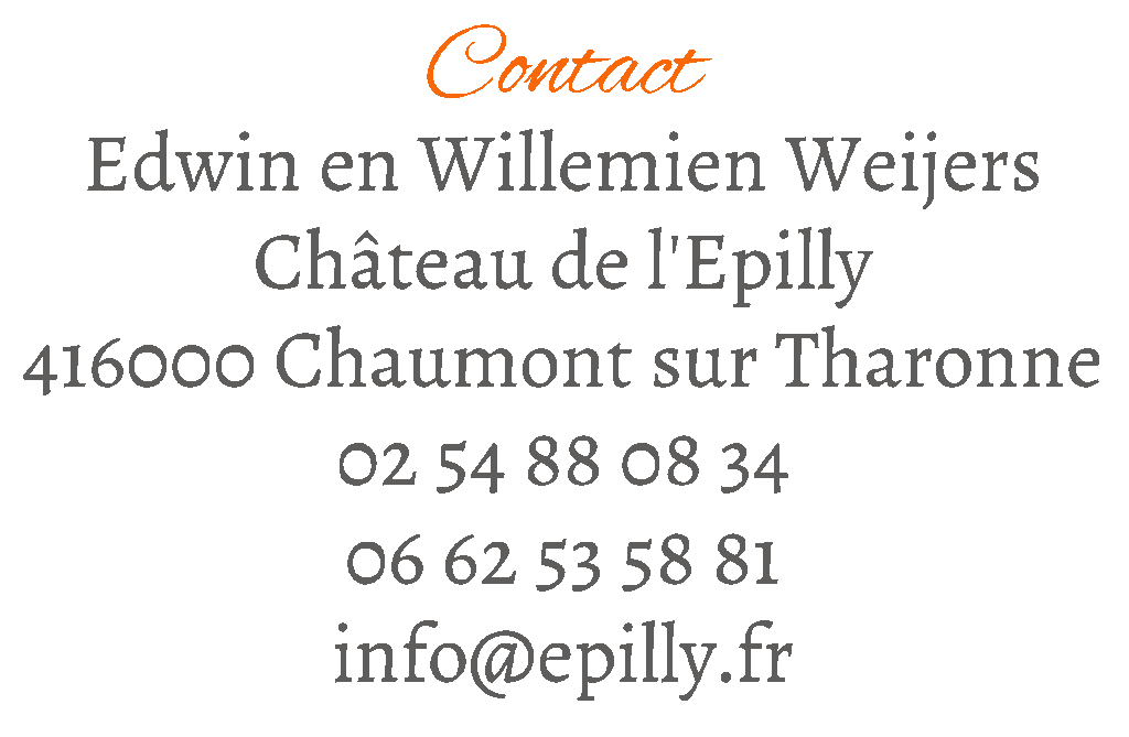 Contact Château de l'Epilly